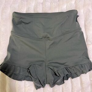 Tiger Friday Ruffled army green Shorts